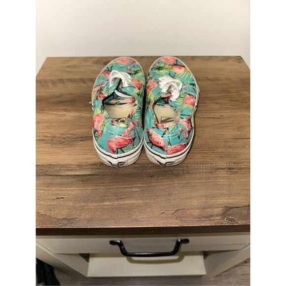Vans Off the Wall Pink Flamingo & Palm Trees Skateboard Shoes Mens 5.5 Women’s 7 - Picture 3 of 6